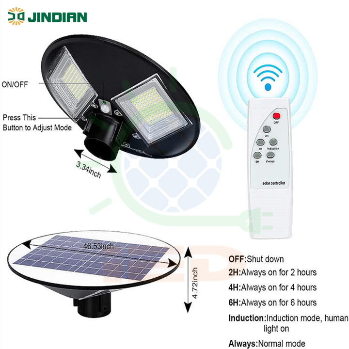 Đèn năng lượng mặt trời đĩa bay 500W Jindian UFO500 - Ảnh 4