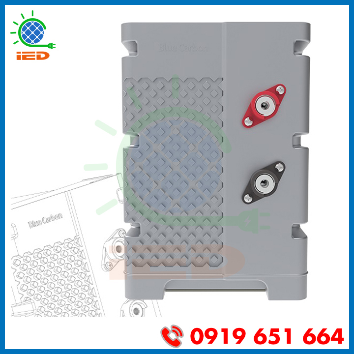 Pin lưu trữ Lithium-ion 12V 100Ah Blue Carbon - Ảnh 4