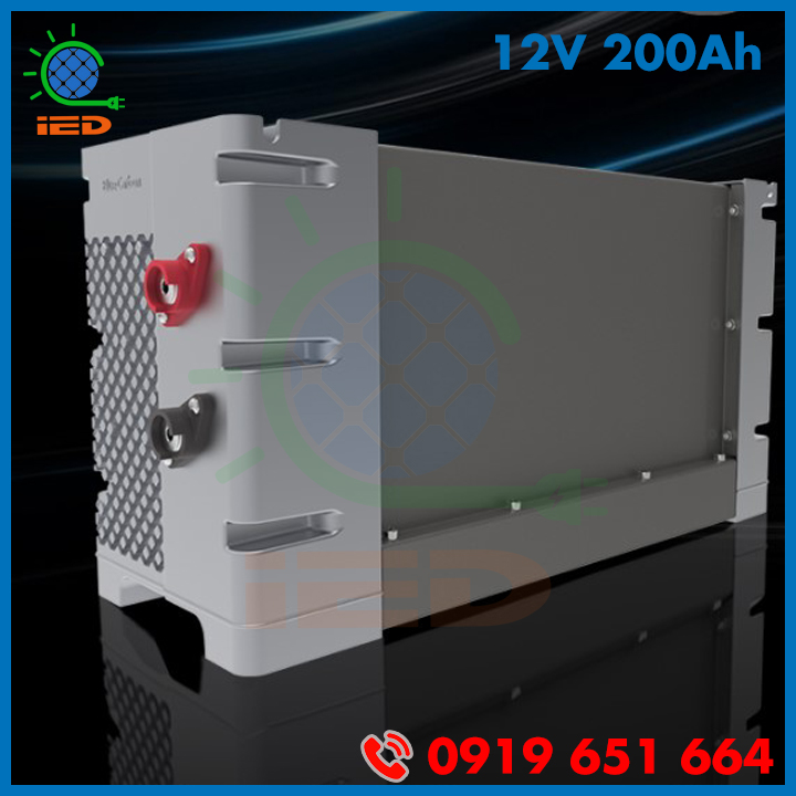 Pin lưu trữ Lithium-ion 12V 200Ah Blue Carbon