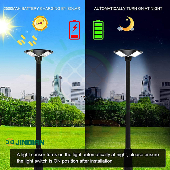Đèn năng lượng mặt trời đĩa bay 500W Jindian UFO500 - Ảnh 2