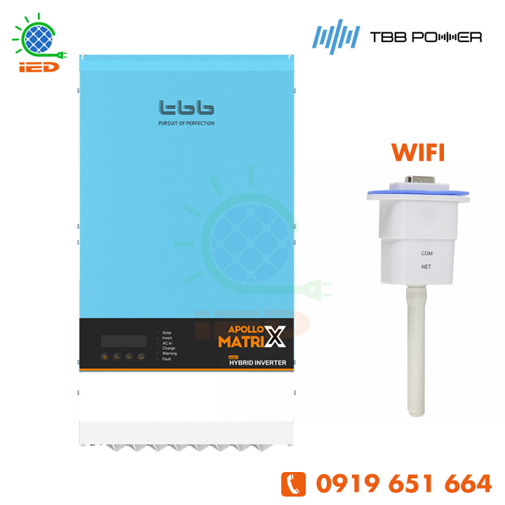 BIẾN TẦN INVERTER HYBRID (OFF-ON GRID) TBB APOLLO MATRIX 5KVA 48V