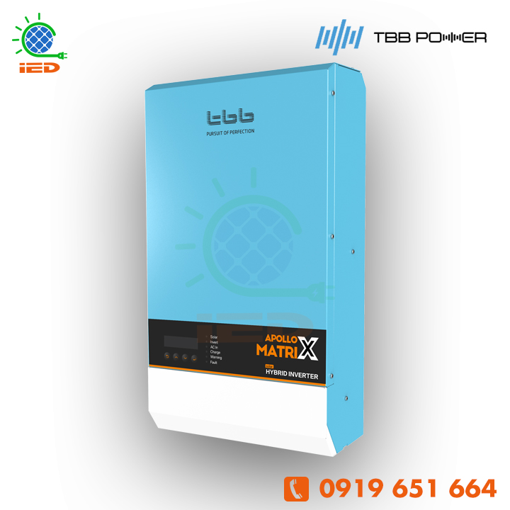 BIẾN TẦN INVERTER HYBRID (OFF-ON GRID) TBB APOLLO MATRIX 5KVA 48V - Ảnh 3