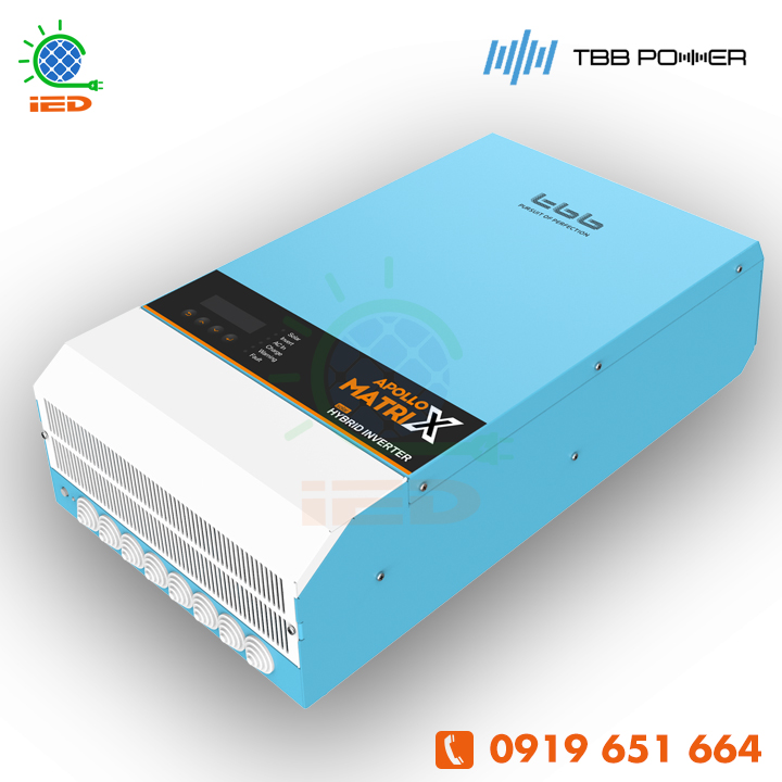 BIẾN TẦN INVERTER HYBRID (OFF-ON GRID) TBB APOLLO MATRIX 5KVA 48V - Ảnh 2