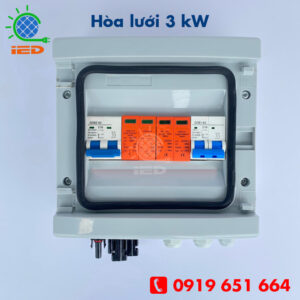Tủ điện năng lượng mặt trời 3 kW 1 pha - tủ điện solar, tủ điện đấu nối sẵn.