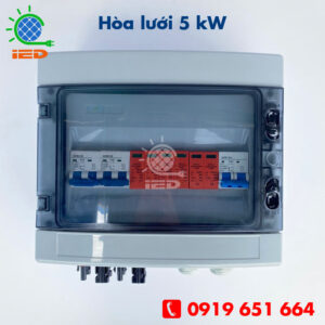 Tủ điện năng lượng mặt trời 5 kW 1 pha - tủ điện solar, tủ điện đấu nối sẵn.