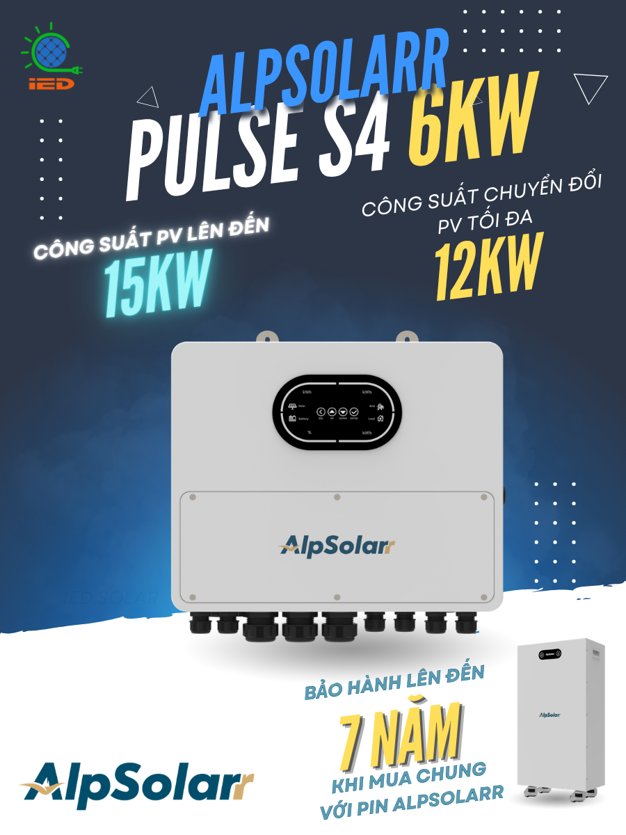 Biến tần hybrid 6kW/8kW/10kW ALPSOLARR PULSE S4 - Ảnh 5