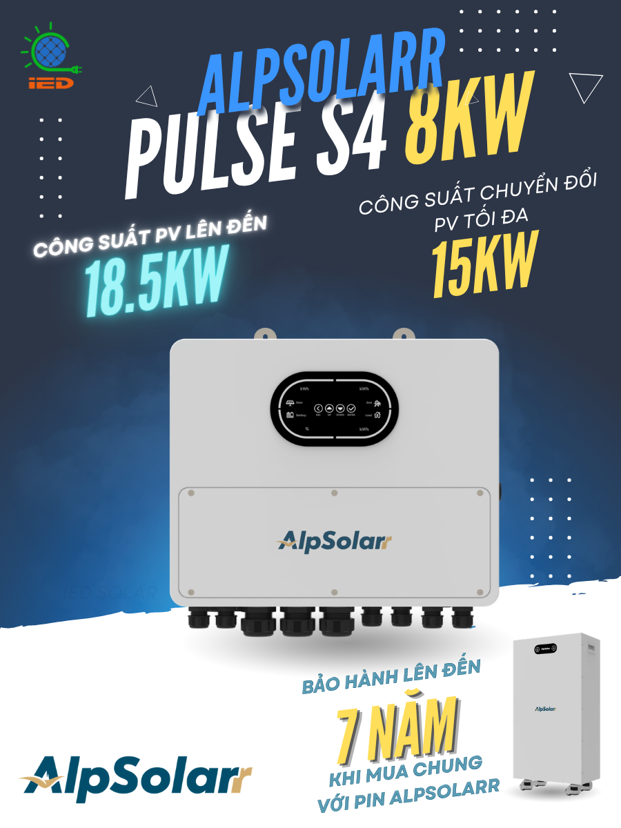 Biến tần hybrid 6kW/8kW/10kW ALPSOLARR PULSE S4 - Ảnh 6